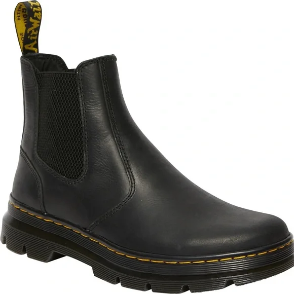 Dr. Martens Embury Black Leather Ankle Boots - Picture 3 of 10